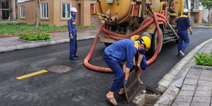 quy trình hút bể phốt