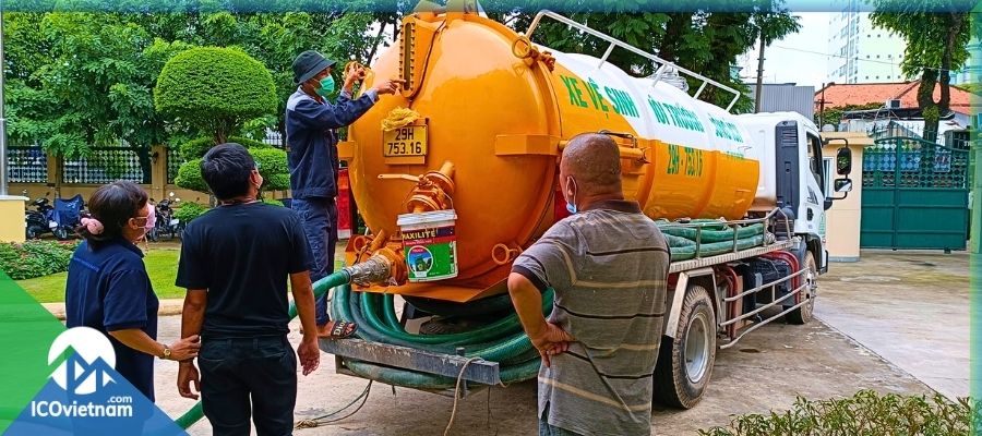 bể phốt bị tắc nghẽn