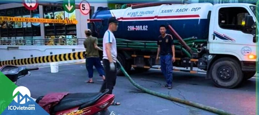 dịch vụ hút bể phốt ba vì