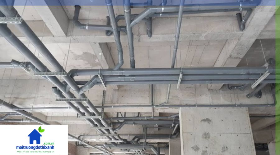 ống cấp thoát nước tại chung cư