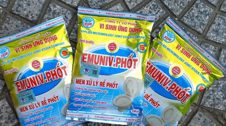 Gói vi sinh xử lý bể phốt EMUNIV