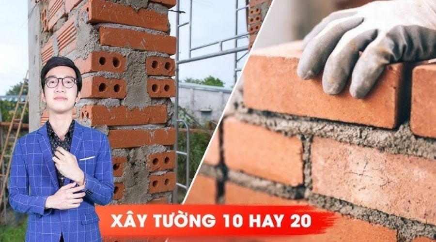 nên Xây bể phốt tường 10 hay 20