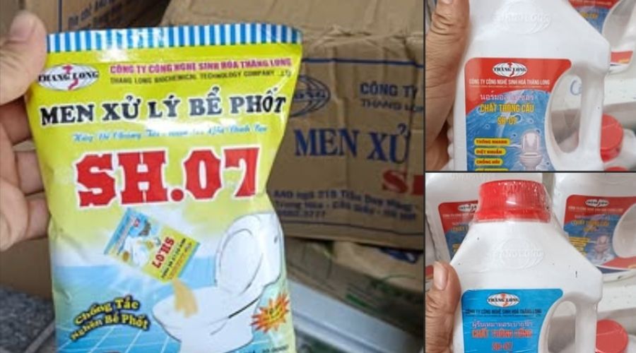 men xử lý bể phốt SH 07