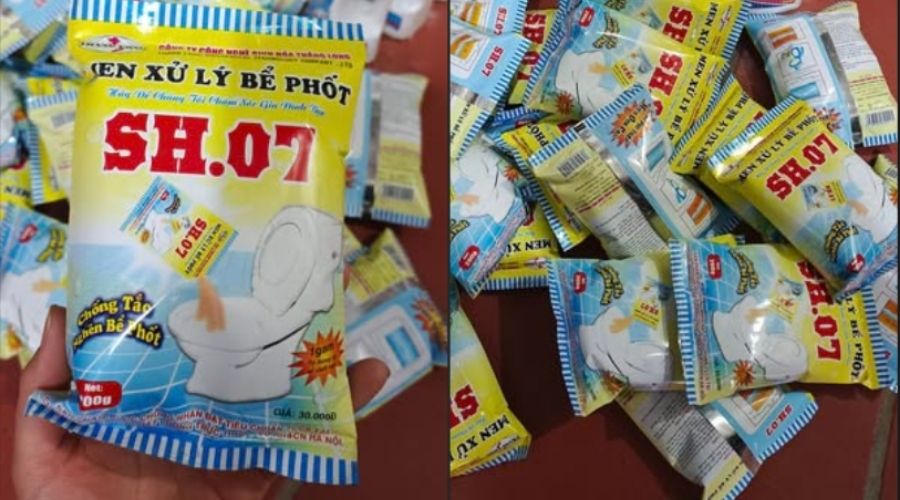 cách sử dụng men xử lý bể phốt SH 07