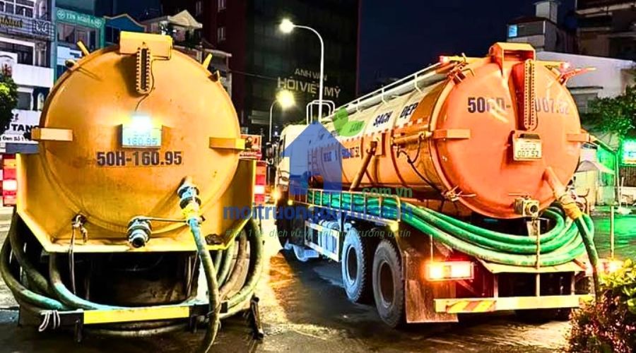 đội ngũ hút bể phốt