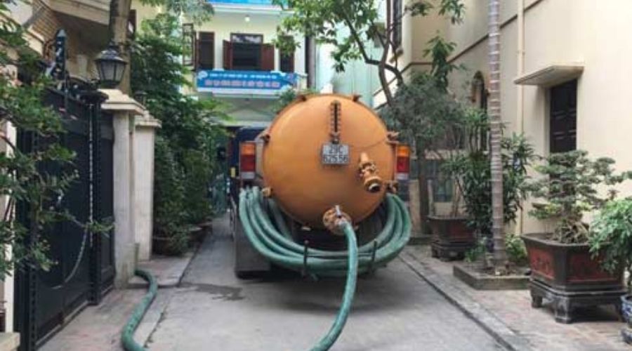 Xe hút bể phốt chân không công nghệ hiện đại