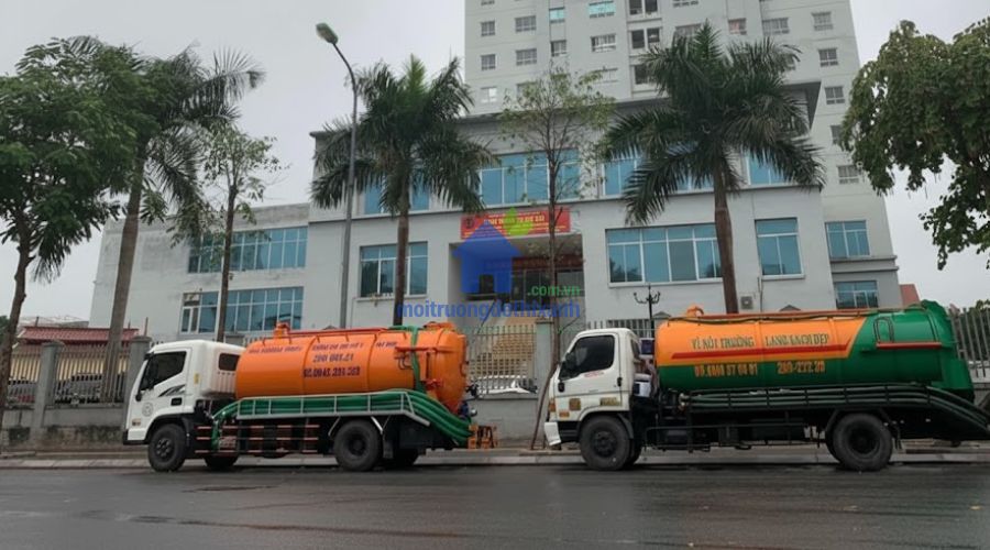 Dịch vụ hút bể phốt tại Ninh Bình với nhiều xe bồn chuyên dụng