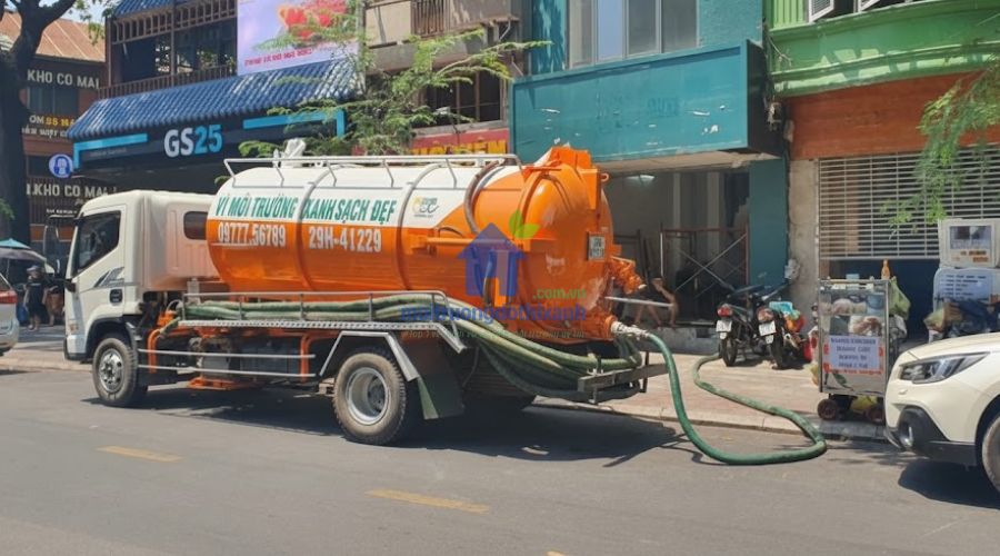 Hút bể phốt tại Vĩnh Yên trọn gói giá rẻ - Không đục phá