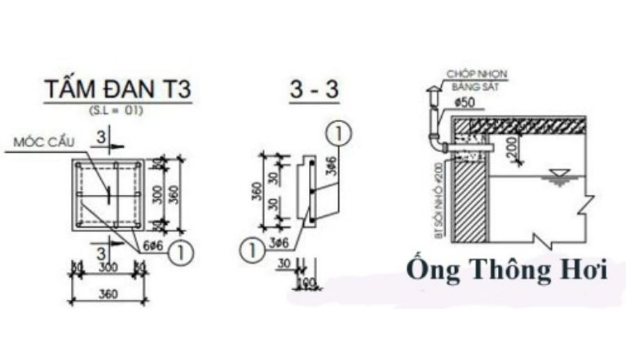 cấu tạo bể phốt và ống thông hơi