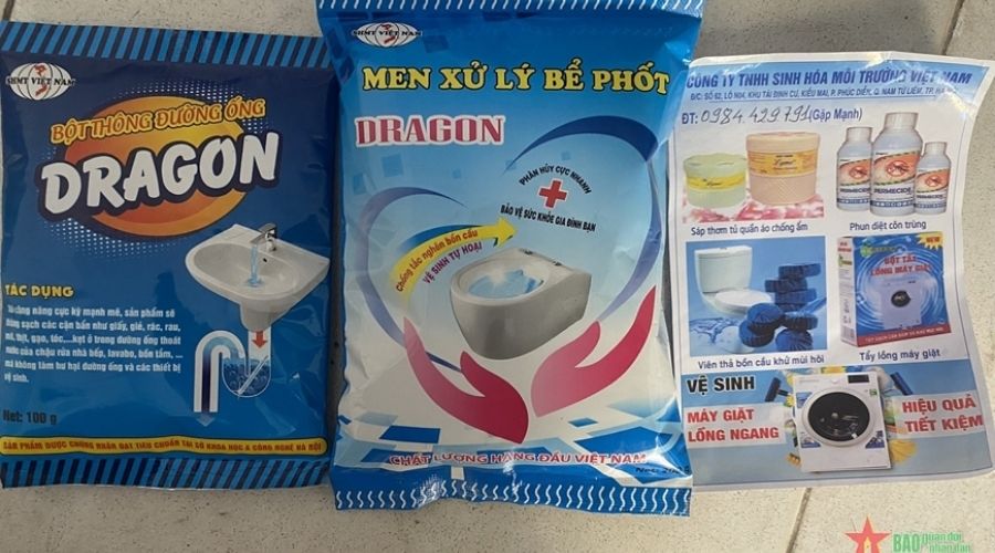 Cách sử dụng men xử lý bể phốt Dragon 