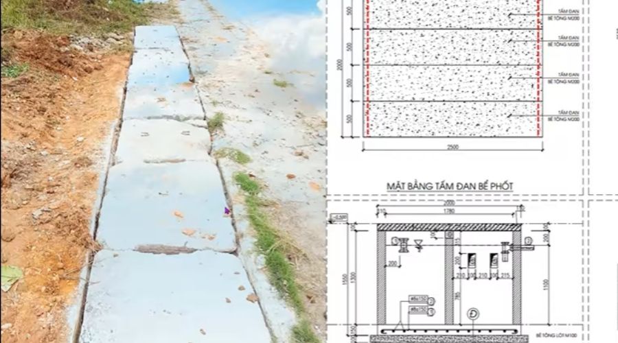 Cách đổ tấm đan bể phốt đúng kỹ thuật