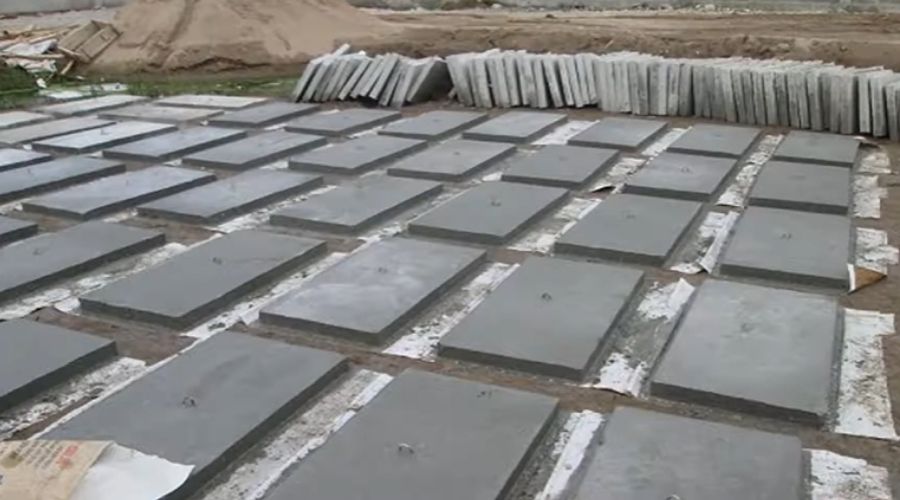 thi cống đổ tấm đan bể phốt
