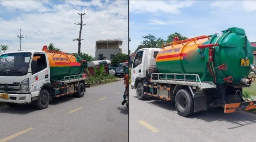 So sánh xe hút bể phốt 3 khối và 5 khối chi tiết nhất