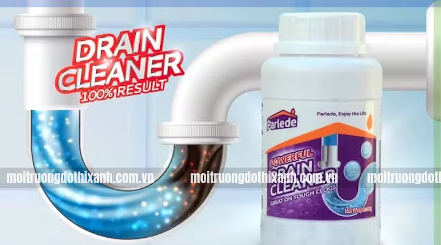 cách xử lý cống nghẹt bằng bột thông cống