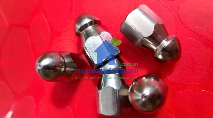 đầu béc phun thông cống xoáy áp lực nước