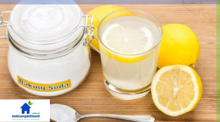 thông tắc cống bằng muối kết hợp với chanh và soda