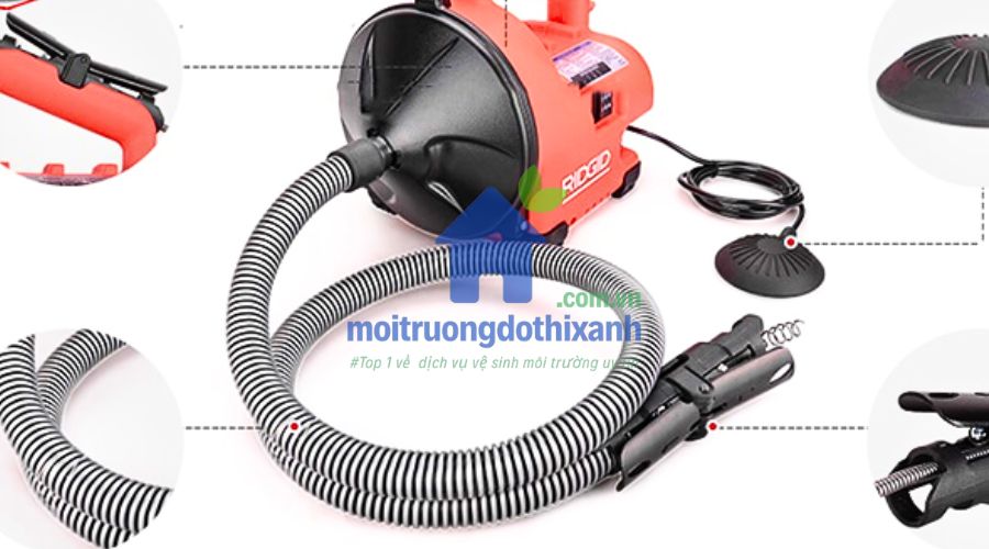 máy thông cống lò xo mini