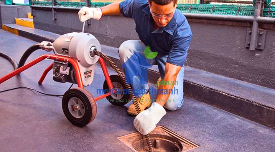 máy thông cống lò xo công nghiệp