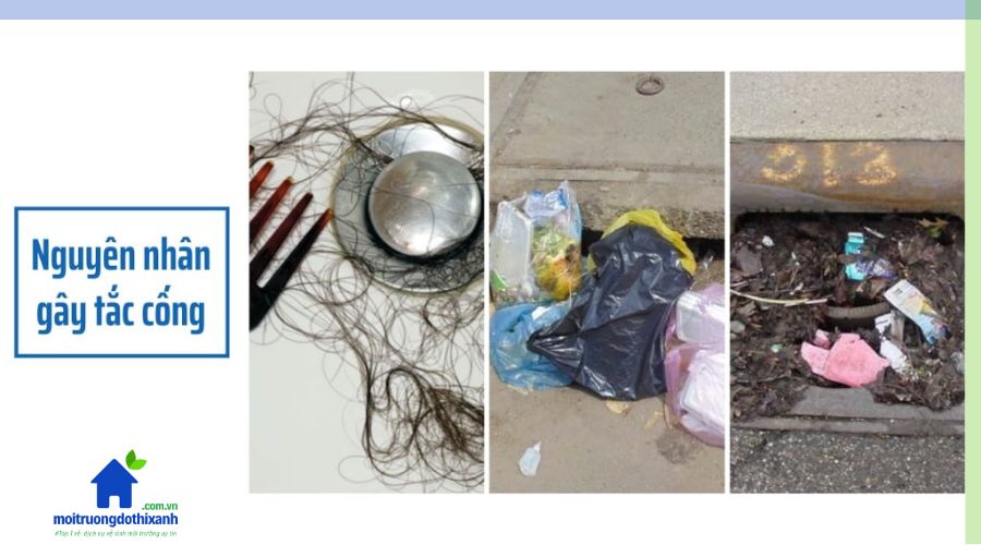 Các lý do gây ra tình trạng tắc nghẽn đường cống