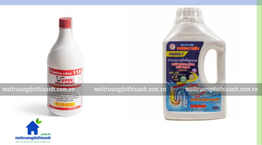 Hình ảnh bao bì thật của sản phẩm nước thông cống cao cấp