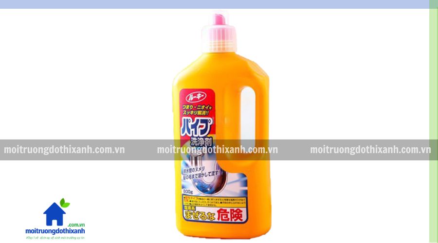 Nước thông cống giúp thông nghẹt bồn rửa chén do mỡ bám.