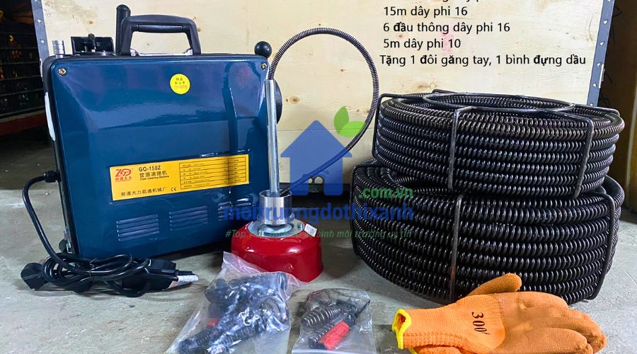 lò xo thông tắc cống chuyên dụng