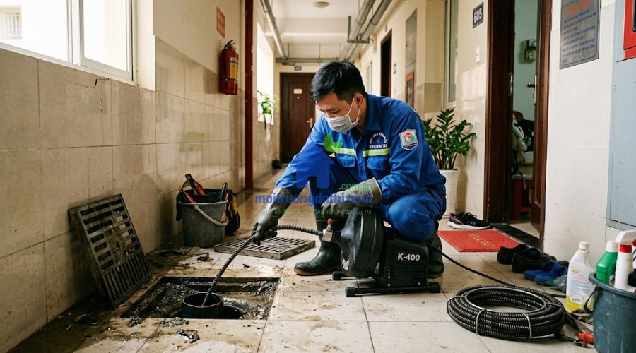 Thông tắc cống nghẹt Chung Cư: Giải pháp nhanh – Triệt để 100%