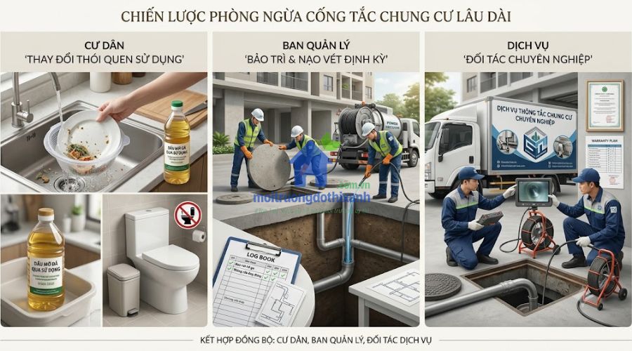 Chiến Lược Phòng Ngừa Cống Tắc Chung Cư Lâu Dài