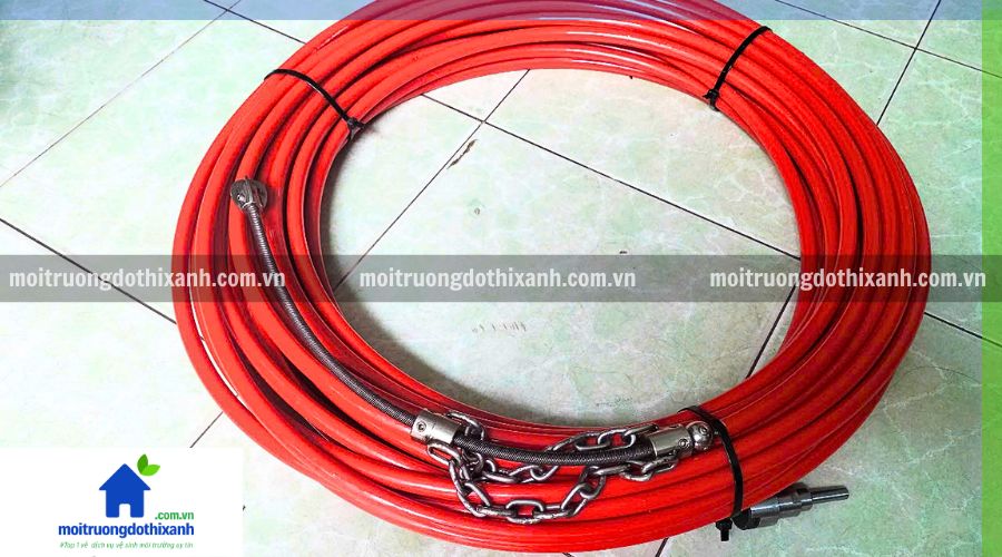 cách thông cống bằng xích thông cống công nghệ hàn quốc