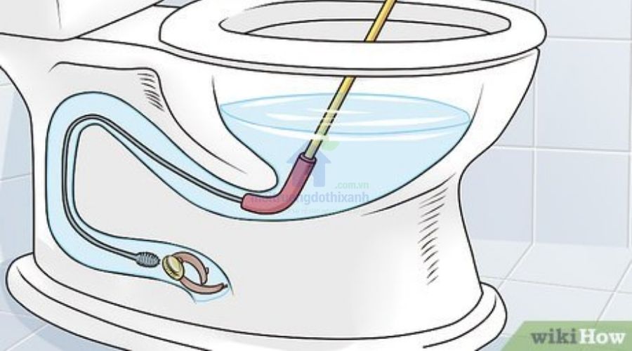 Que thông bồn cầu đa năng cho nhà vệ sinh