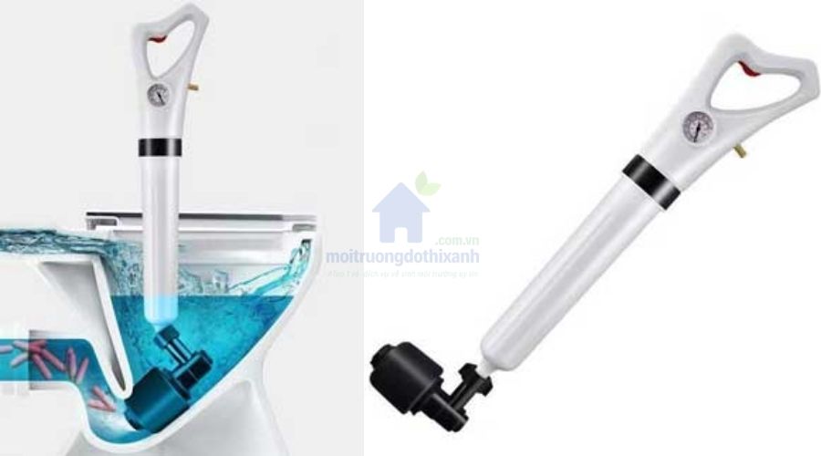 Dụng Cụ Thông Tắc Bồn Cầu Bằng Khí Nén Hiệu Quả Tức Thì