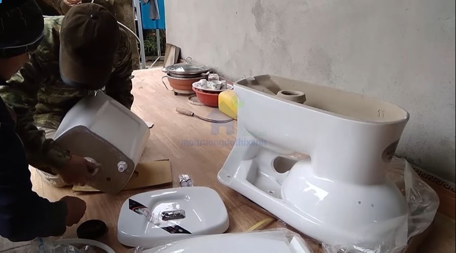 Các bước lắp đặt bồn cầu đúng cách