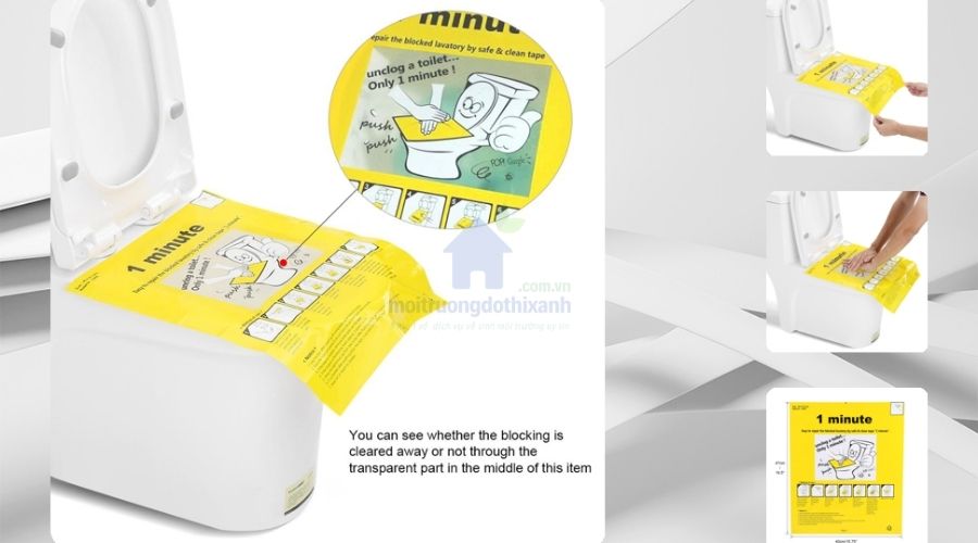 Miếng dán thông bồn cầu loại tốt được nhiều người tin dùng