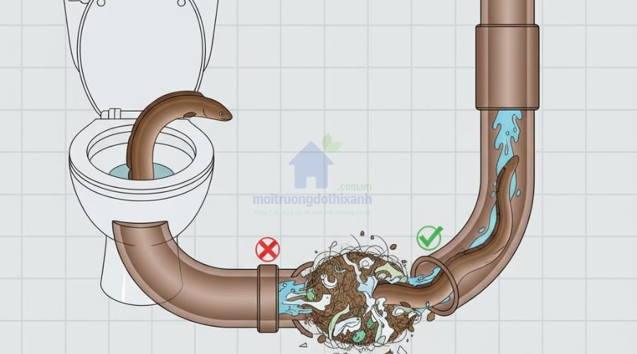 Mẹo thông bồn cầu bằng lươn tại nhà hiệu quả