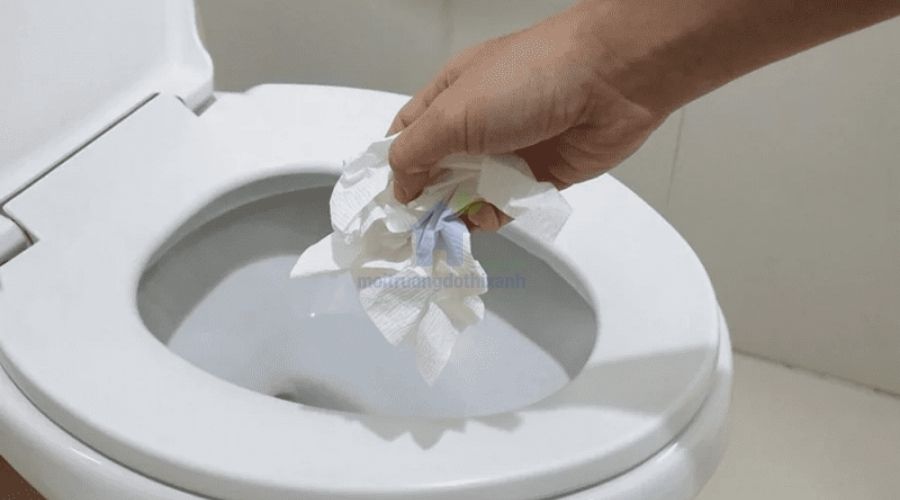 Mẹo xử lý bồn cầu tắc giấy vệ sinh tại nhà