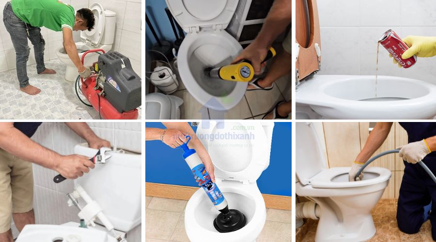 Cách xử lý bồn cầu nghẹt tại nhà đơn giản
