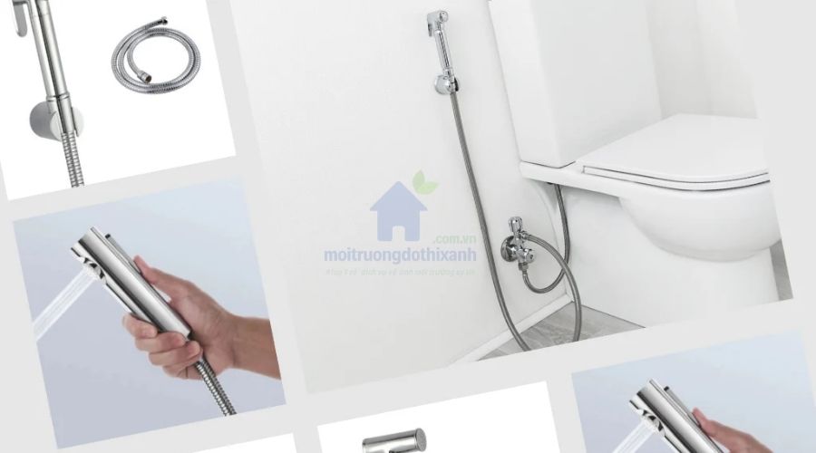Bộ vòi xịt bồn cầu dễ lắp đặt tại nhà