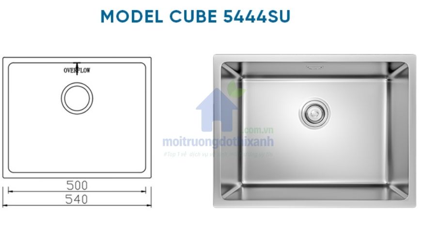 Mẫu bồn rửa chén đơn đẹp cho bếp nhỏ gọn