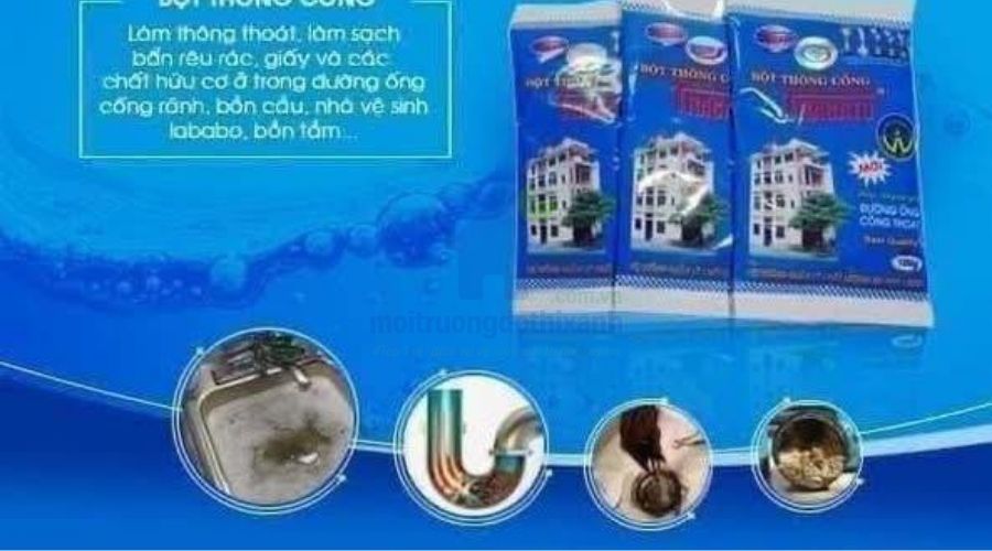 Sản phẩm bột thông tắc bồn rửa chén được ưa chuộng