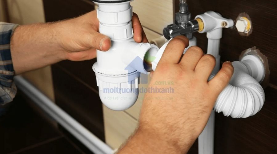Quy trình vệ sinh đường ống thoát nước bồn rửa chén