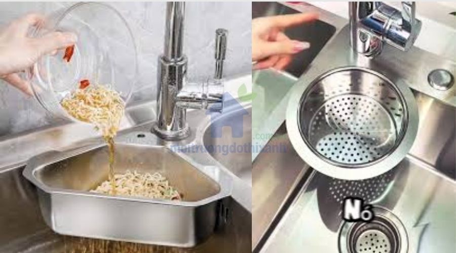 Hướng dẫn khắc phục bồn rửa bát thoát nước chậm