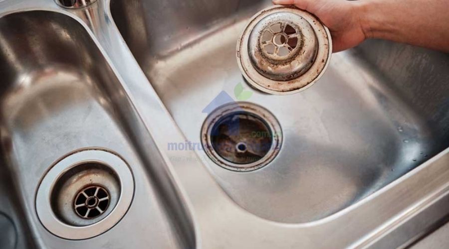 Nắp chặn rác bồn rửa bát tròn vừa khít lỗ thoát nước