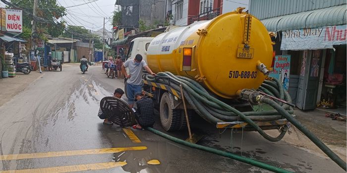Xử lý hút hầm cầu tại Biên Hòa  Đồng Nai thiết bị hiện đại